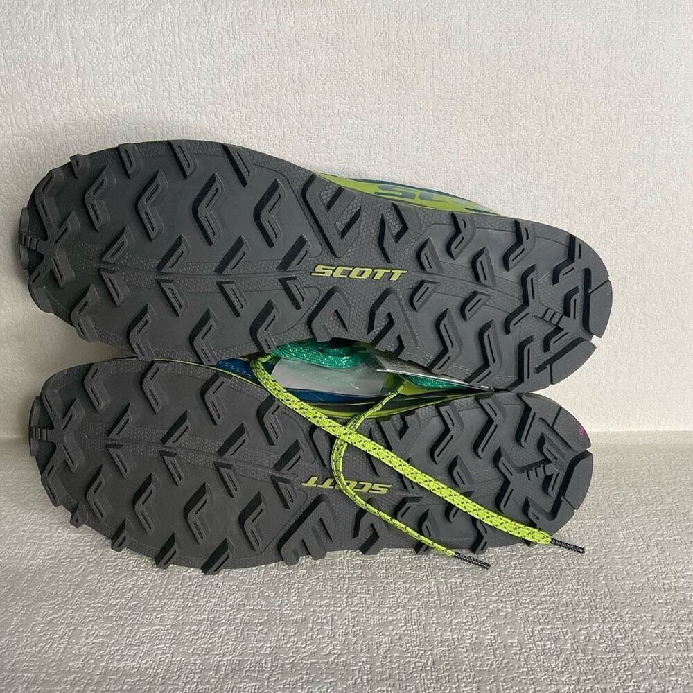 Scott Kinabalu Supertrac Trail Running‎ Shoe Mens Size 9 Blue LimeGreen Trainers - Picture 7 of 8